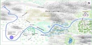 Der Fluss Drie der durch die Lebensräume Alinu und Unila der Drix fließt (CC-Zeitlos)©