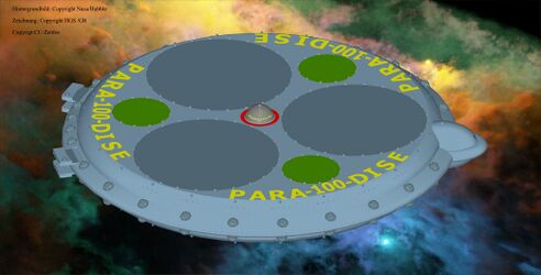 Die PARA-100-DISE vor dem GASNEBEL